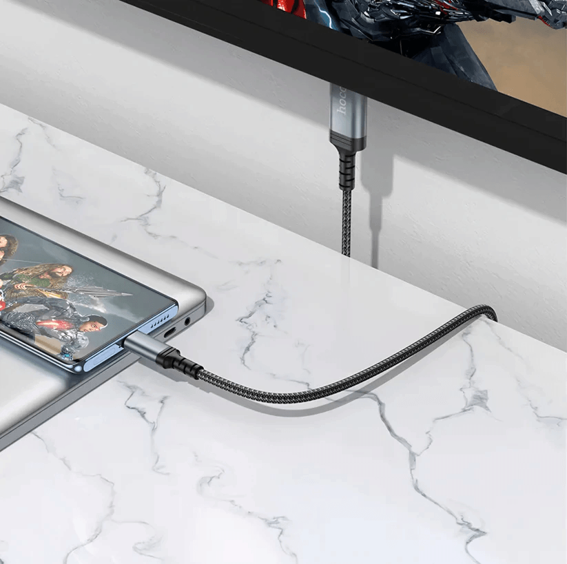 สาย HDMI HOCO UA43 TYPE-C TO HDMI 4K 30HZ ยาว 1.8M รองรับ SCREEN MIRRORING